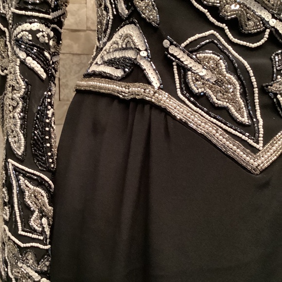 Vintage Black Tie Oleg Cassini Long Evening Gown - Picture 9 of 16